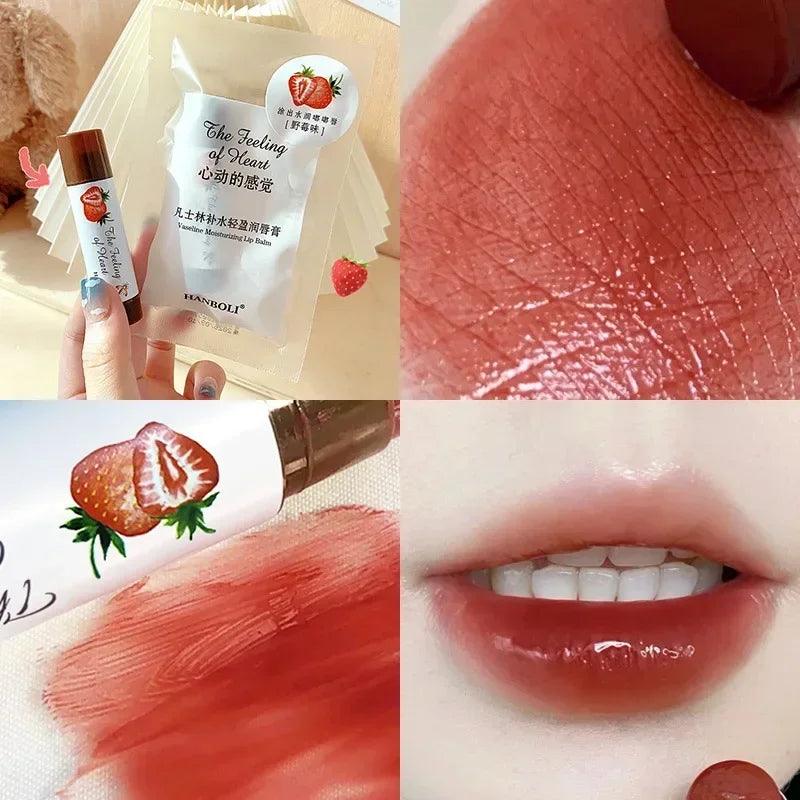 Mini Fruity Jelly Lip Balm Set | Moisturizing Colored Lipstick Tinted Lip Balm QXL 03