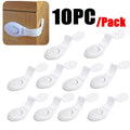10-Pack Baby-Proof Cabinet Locks | Drawer & Door Safety Baby Cabinet Lock QXL B73 10 Pcs