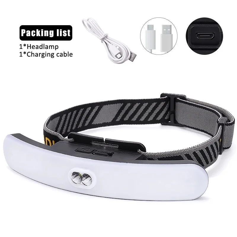 LED Rechargeable Headlamp for Lash Extensions & Nail Art Beauty Work Headlamp QXL