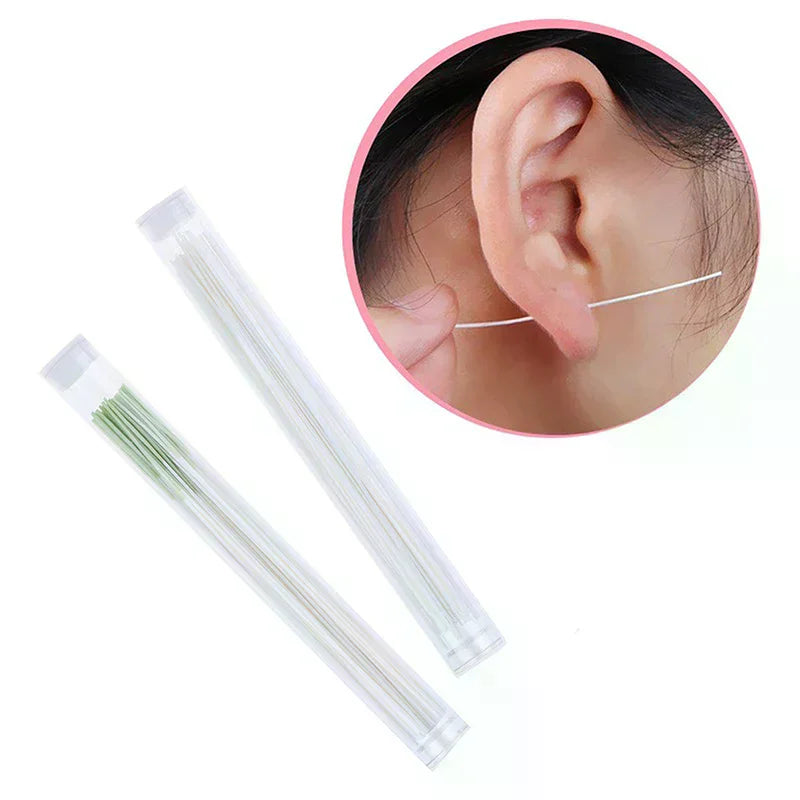 60-Pack Ear Hole Cleaning Threads | Piercing Hygiene Kit Ear Cleaning Kit QXL