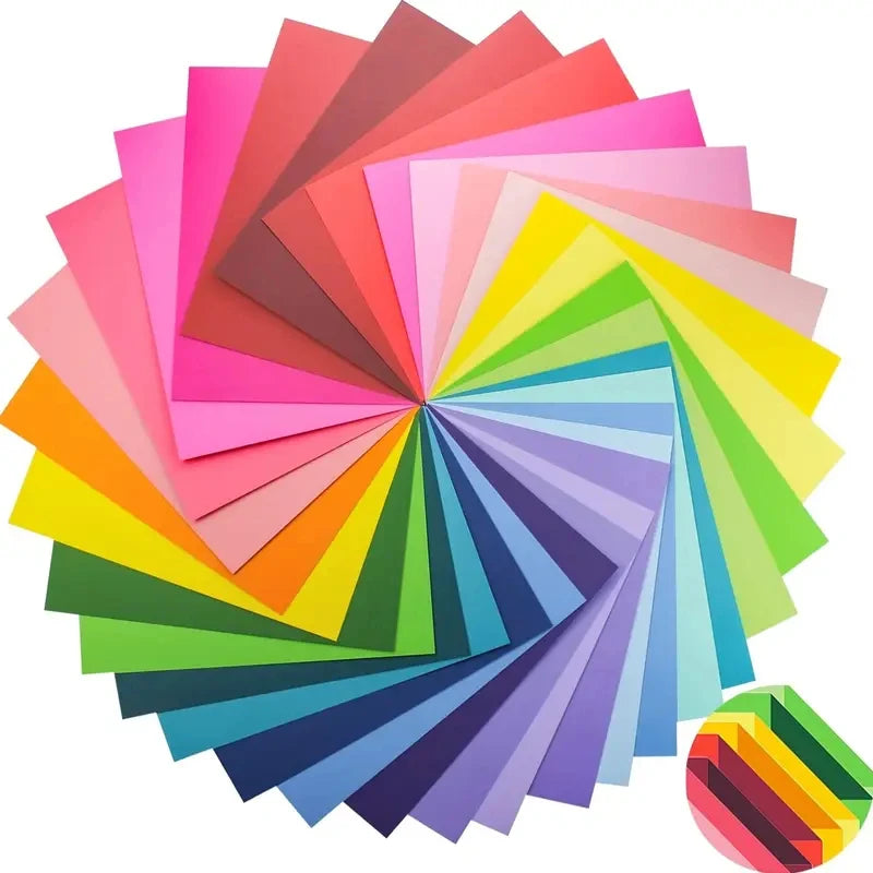 200-Piece 10-Color Square Origami Paper Set | Mixed Colors Origami Paper Set QXL