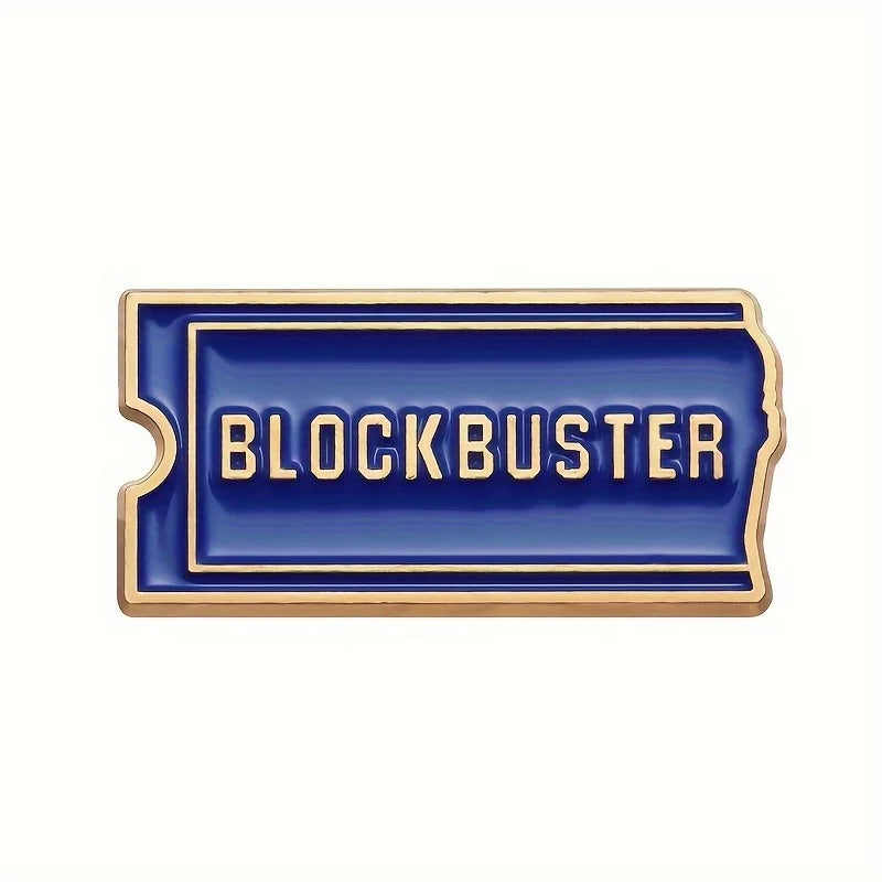2-Pack Retro Movie Enamel Pins | Film Ticket Lapel Brooch Set Enamel Lapel Pin QXL