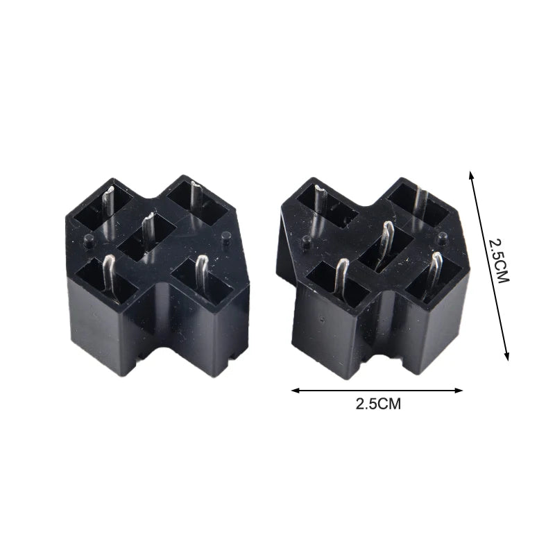 40A Automotive Relay Socket 4-Pin 5-Pin SPDT PCB Connector Relay Socket Adapter QXL