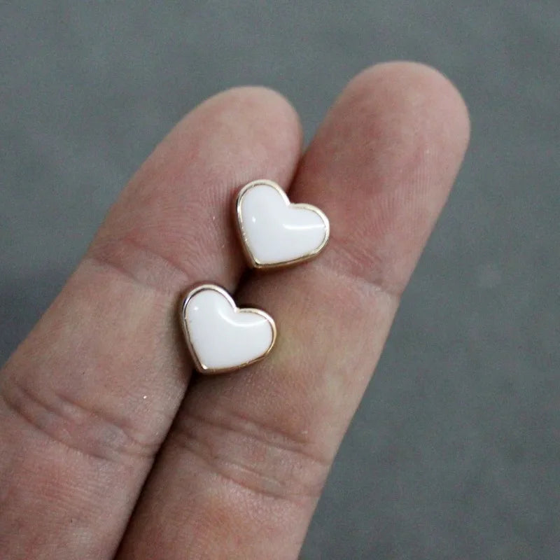 10-Pack Heart Shape Resin Shank Buttons for Sweaters & Cardigans Decorative Shank Buttons QXL