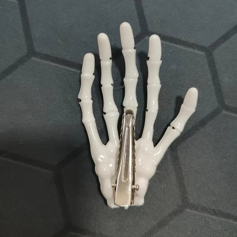 Skeleton Hand Hair Claw Clip | Gothic Bone Hair Grip Gothic Hair Clip QXL
