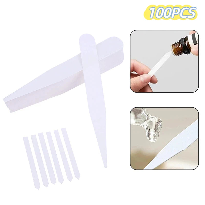 100-Pack Perfume Test Strips | Fragrance & Essential Oil Paper Perfume Test Strips QXL