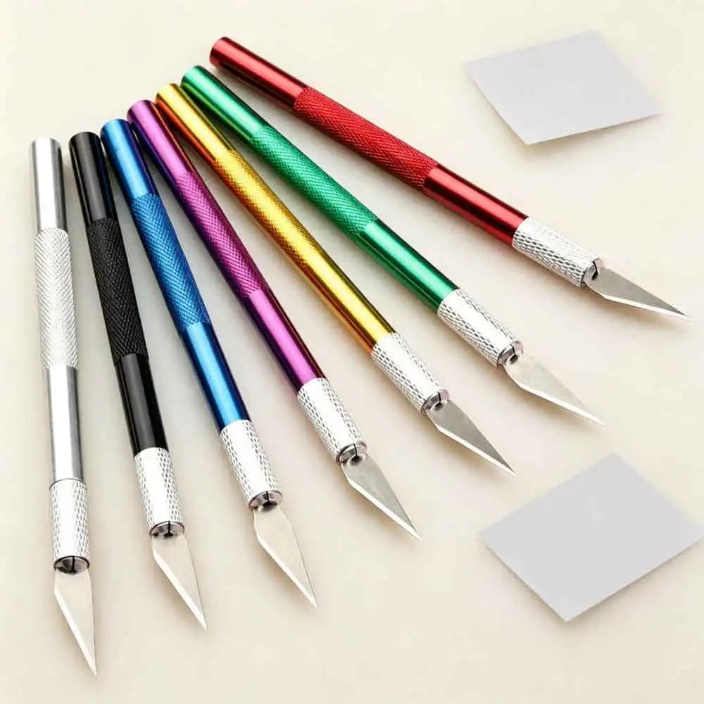 10-Piece Precision Hobby Knife Set | Colorful Craft Knife Kit Precision Hobby Knife Set QXL