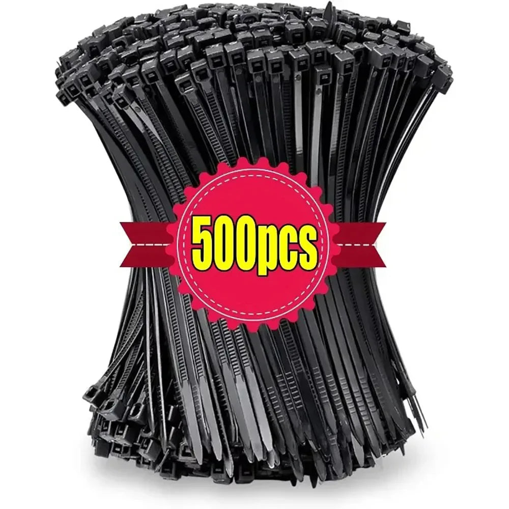 Nylon Cable Ties Self-Locking Zip Wraps 4×200mm | 100–1000 Pcs Nylon Cable Ties QXL