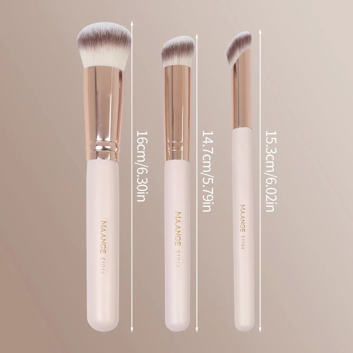 5-Pc Makeup Brush & Triangular Powder Puff Set | Pro Tools Makeup Brush Set QXL