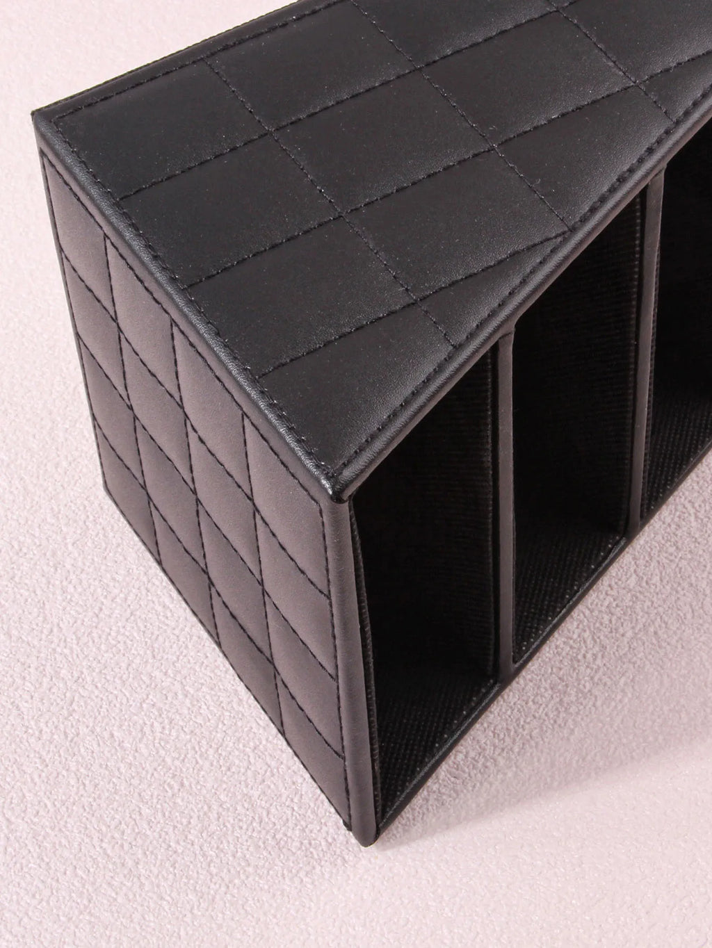 3-Grid PU Makeup Brush Holder | Waterproof Storage Box Makeup Brush Organizer QXL