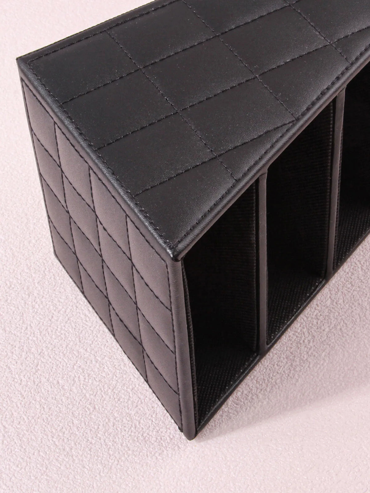 3-Grid PU Makeup Brush Holder | Waterproof Storage Box Makeup Brush Organizer QXL