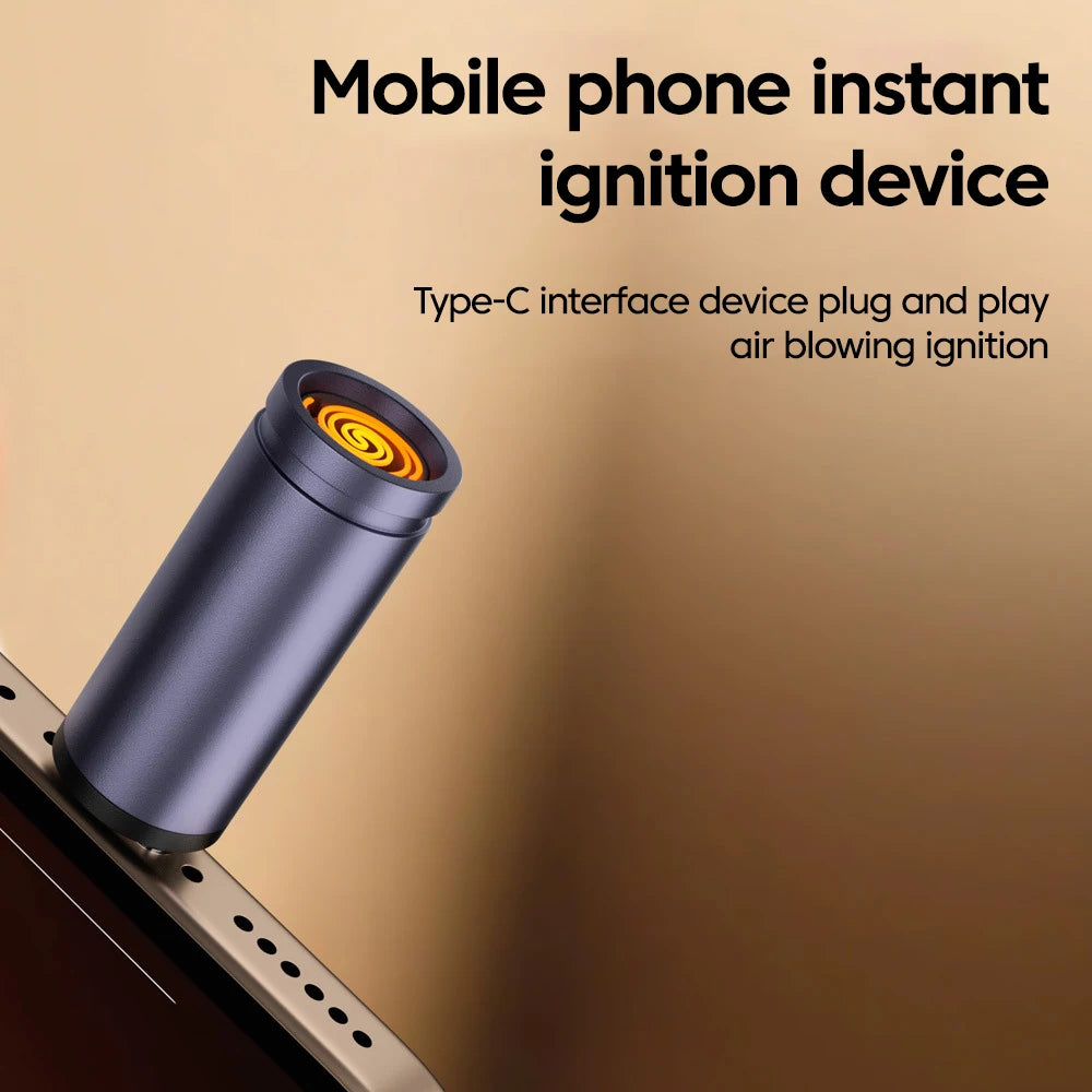 Mini USB-C Electric Arc Lighter | Windproof Auto Shut-Off USB-C Arc Lighter QXL