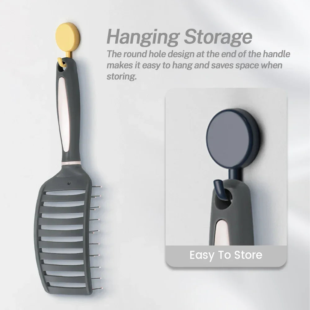 Detangling Hair Brush Bristle & Nylon | Scalp Massage Comb Detangling Hair Brush QXL