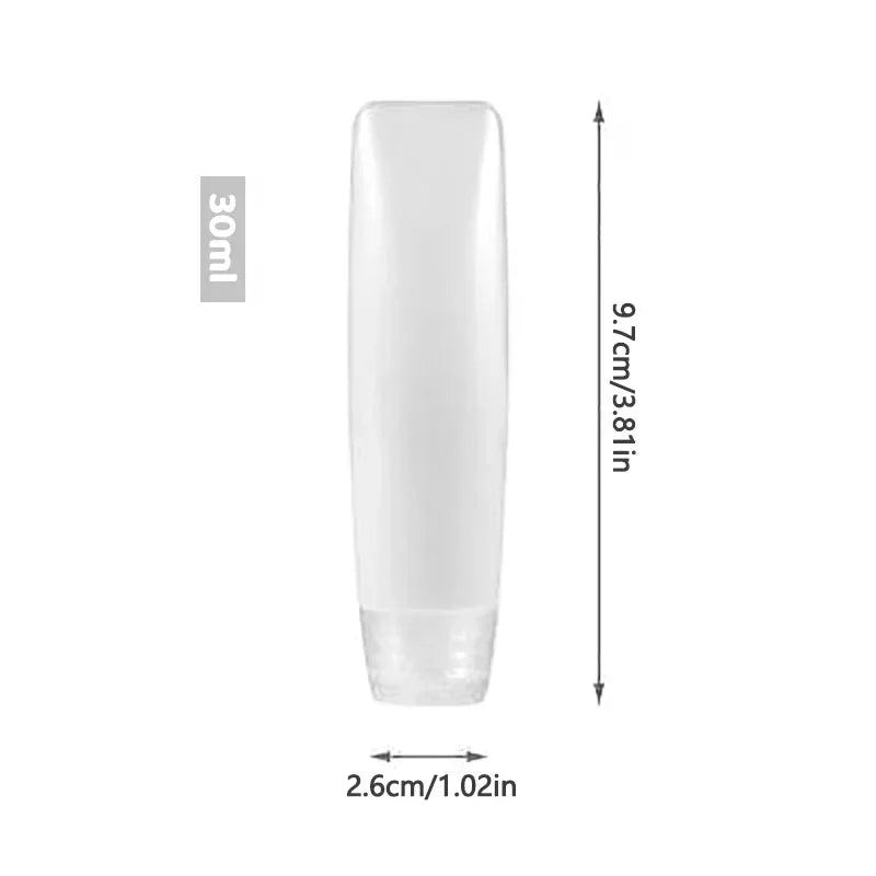 10-Pack Empty PE Squeeze Tubes 30/50ml | Refillable Travel Containers Refillable Squeeze Tubes QXL