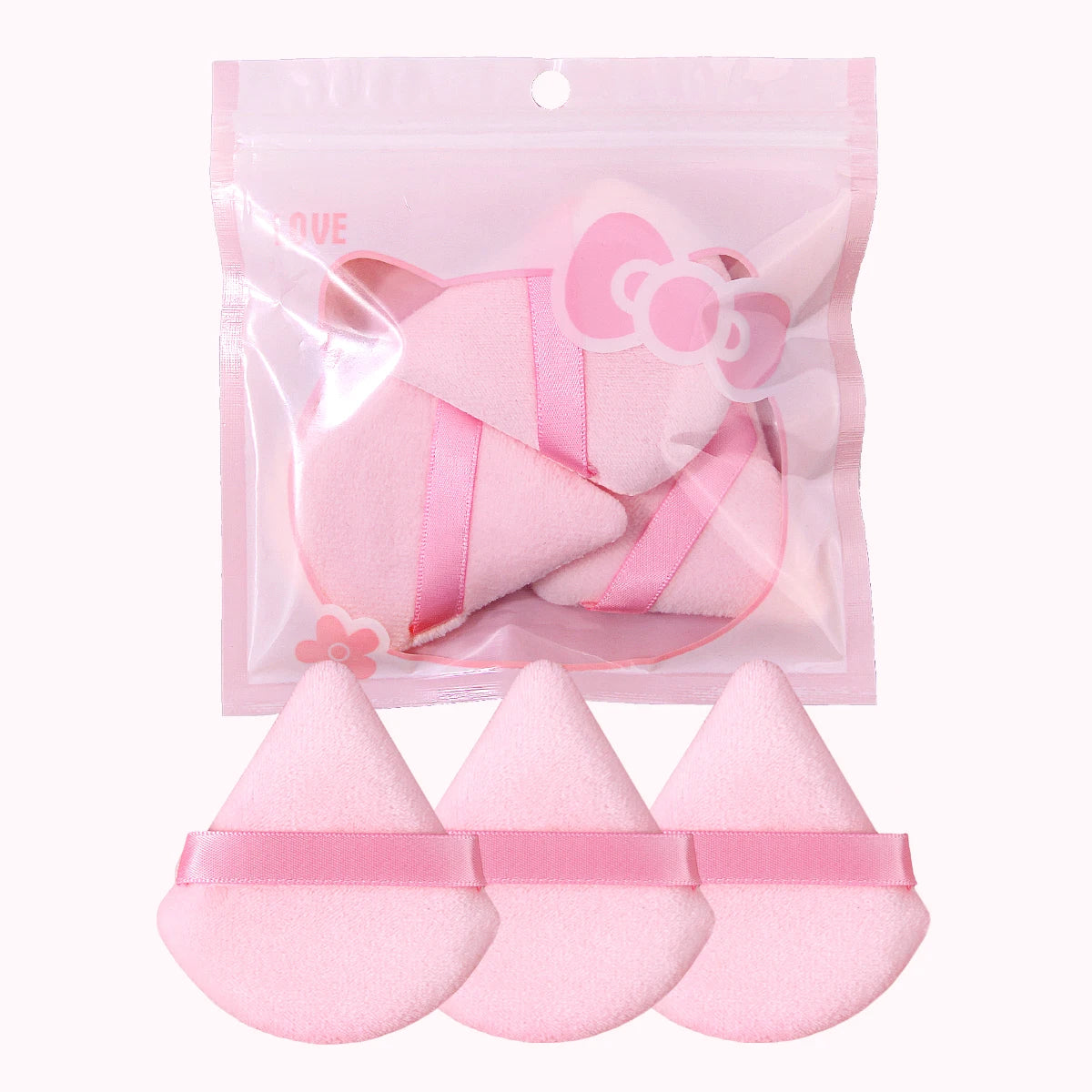 KOSSHOW 3-Pack Soft Makeup Puffs for Loose Powder Setting Makeup Sponge Puff QXL