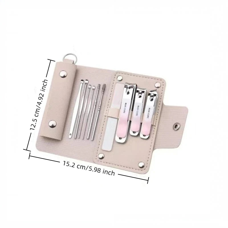 10-Piece Manicure Pedicure Set | High Carbon Steel Nail Kit Nail Grooming Kit QXL