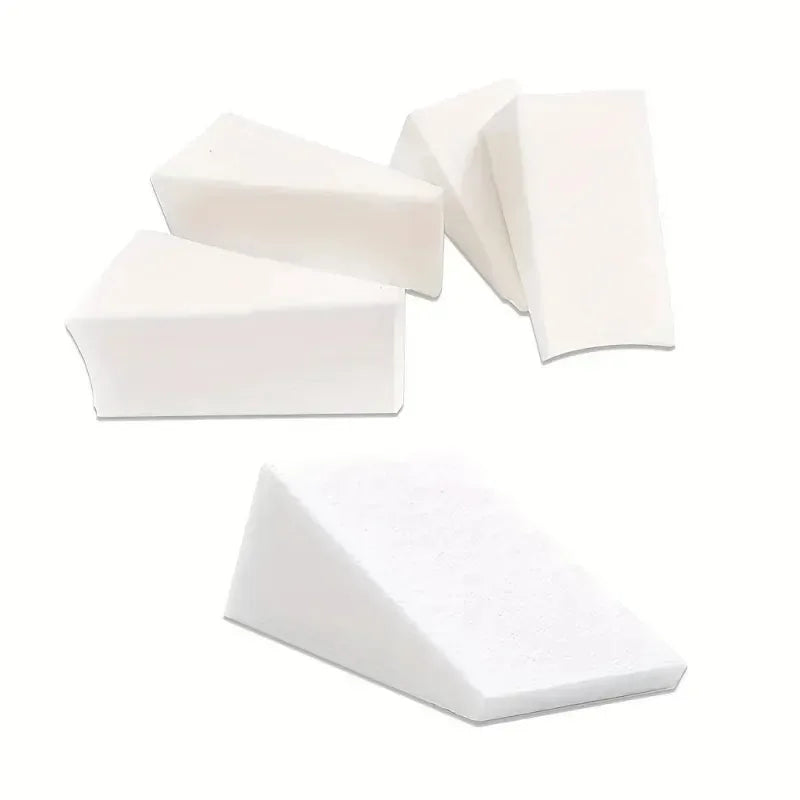 Disposable Latex-Free Triangle Makeup Sponge Puffs | 12 & 52 Pack Makeup Sponge Puffs QXL