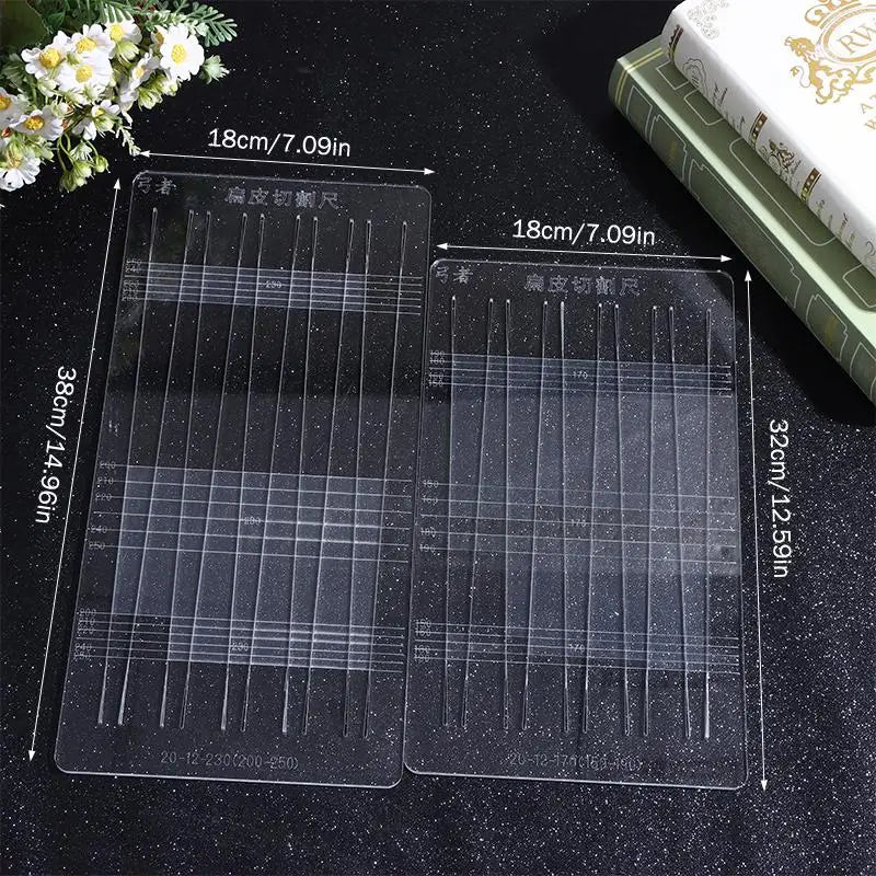 Acrylic Slingshot Band Cutting Ruler Template | DIY Latex Tool Cutting Ruler Template QXL
