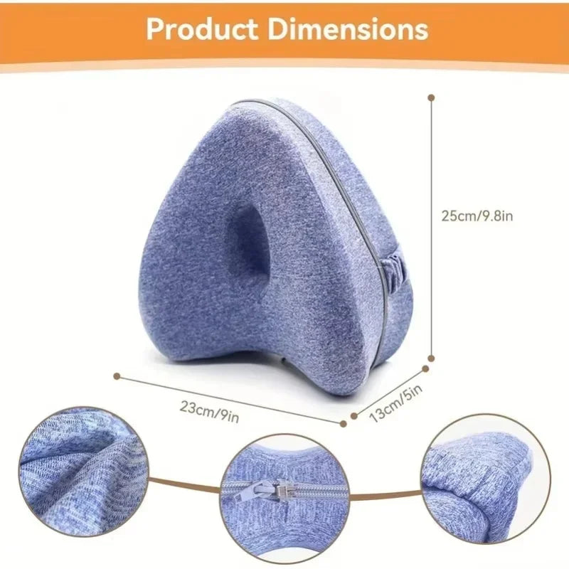 Memory Foam Knee Pillow for Side Sleepers | Leg Support Knee Support Pillow QXL