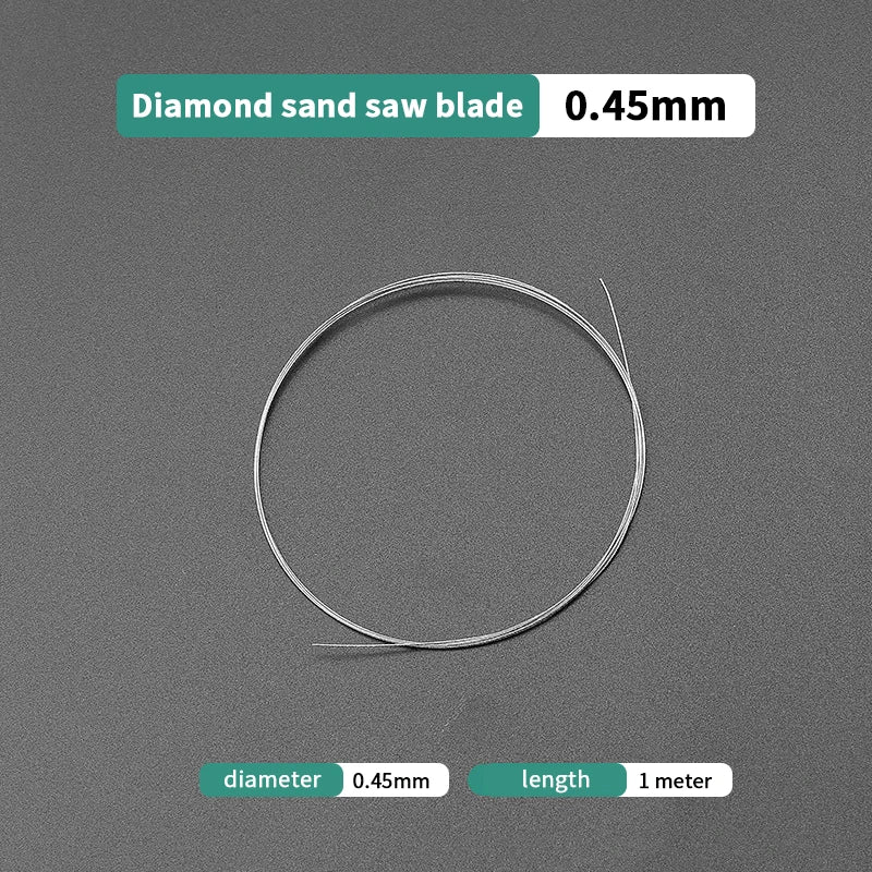 1M Diamond Wire Saw Blade | Jade Ceramic Metal Cutting 0.1–0.5mm Wire Saw Blade QXL A7