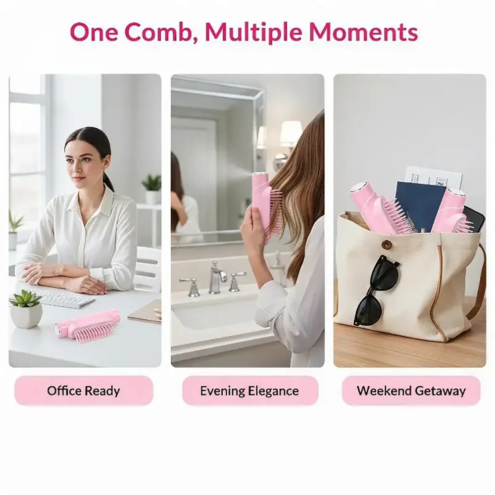 2-in-1 Hair Spray Comb | Oil Mist, Scalp Massage Tool Hair Spray Comb QXL