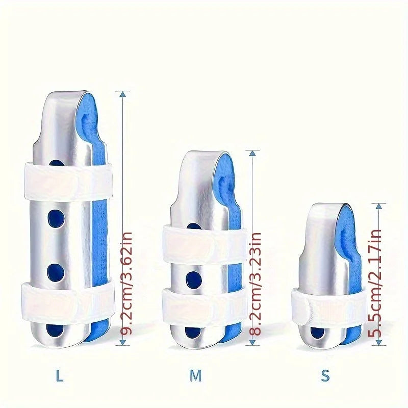 3-Pack Adjustable Aluminum Foam Finger Splints with Closure Finger Splint Brace QXL