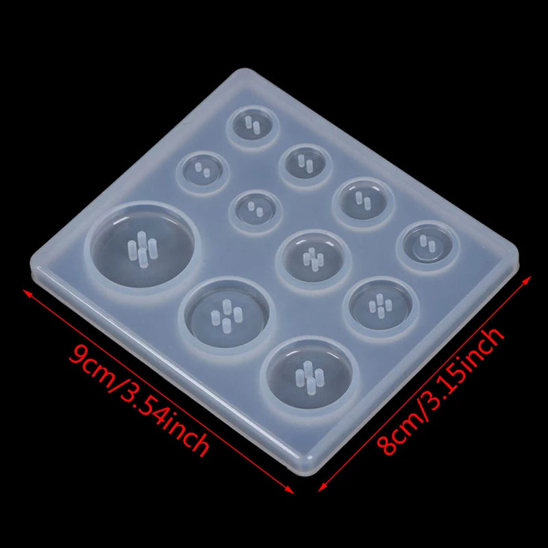 Silicone Button & Pendant Resin Mold – 11 Sizes DIY Jewelry Resin Jewelry Mold QXL