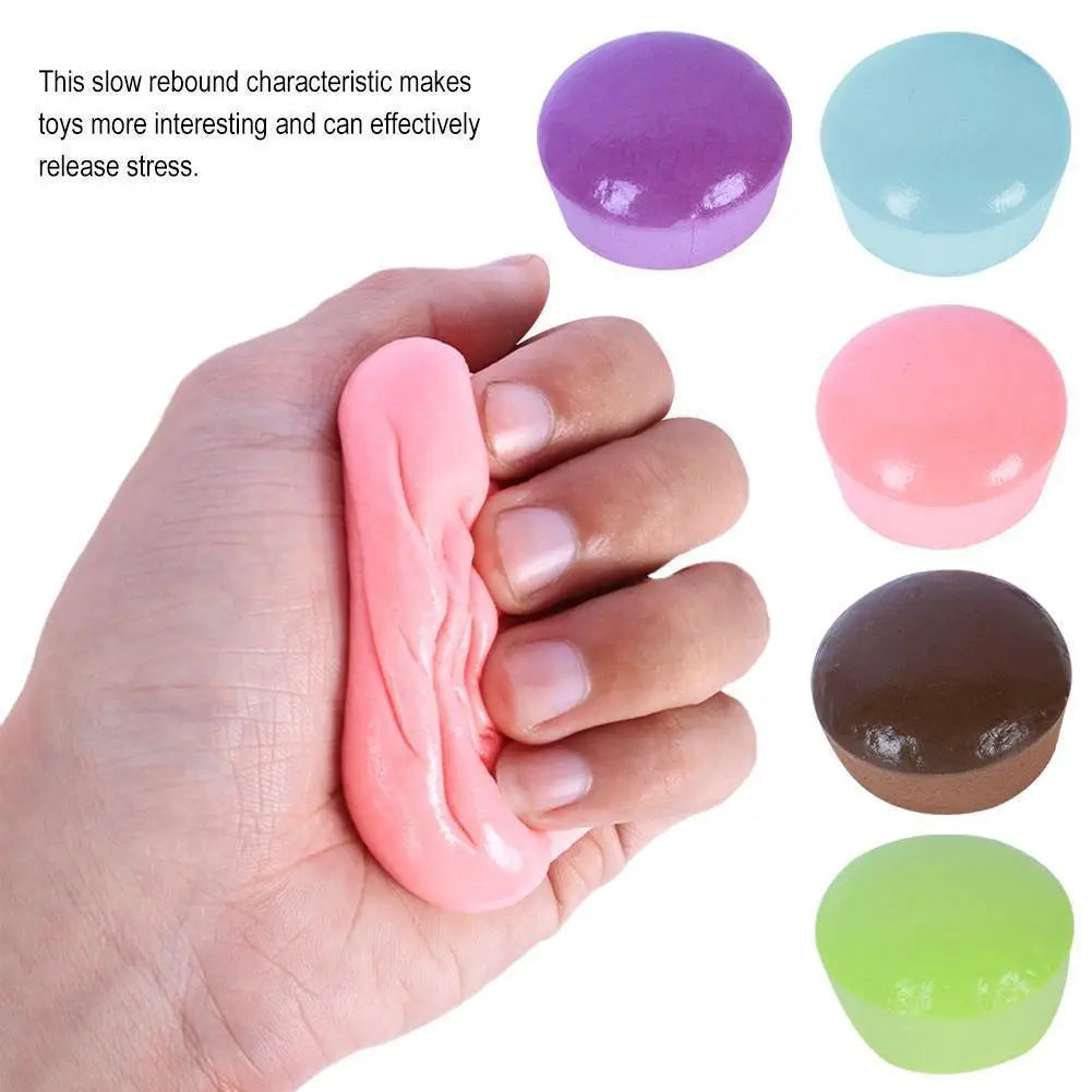 Bread Slow Rising Squishy Fidget Toy – Soft TPR Squeeze Squishy Fidget Toy QXL