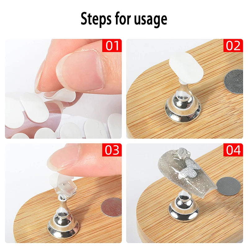 100-Pc Nail Double-Sided Adhesive Tape | False Nail Display Nail Adhesive Tape QXL