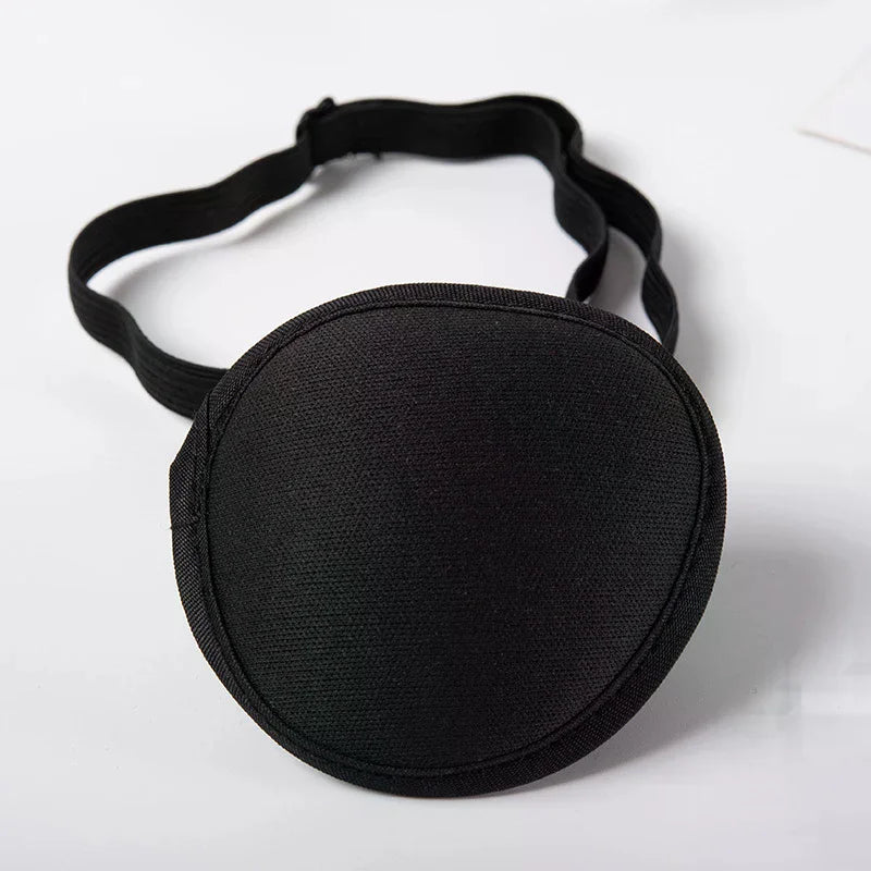 Pirate Eye Patch – Adjustable Black Concave Eyepatch Kids & Adults Costume Eye Patch QXL