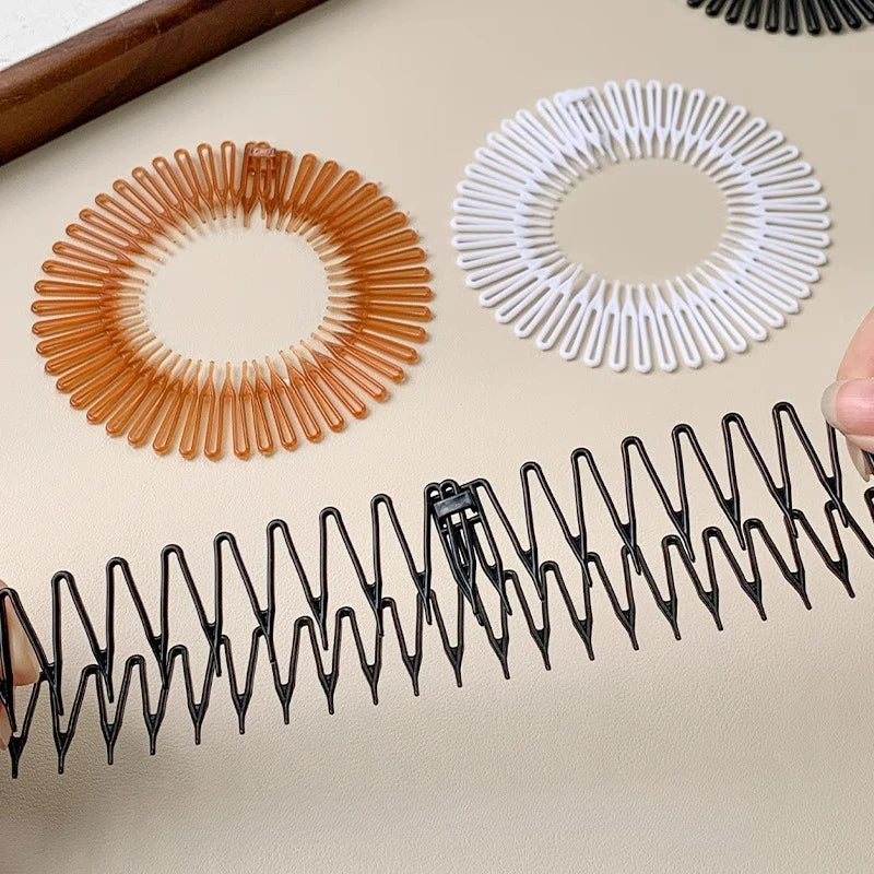 Flexible Full Circle Stretch Diamond Hair Comb | 1–3 Pack Stretch Hair Comb QXL