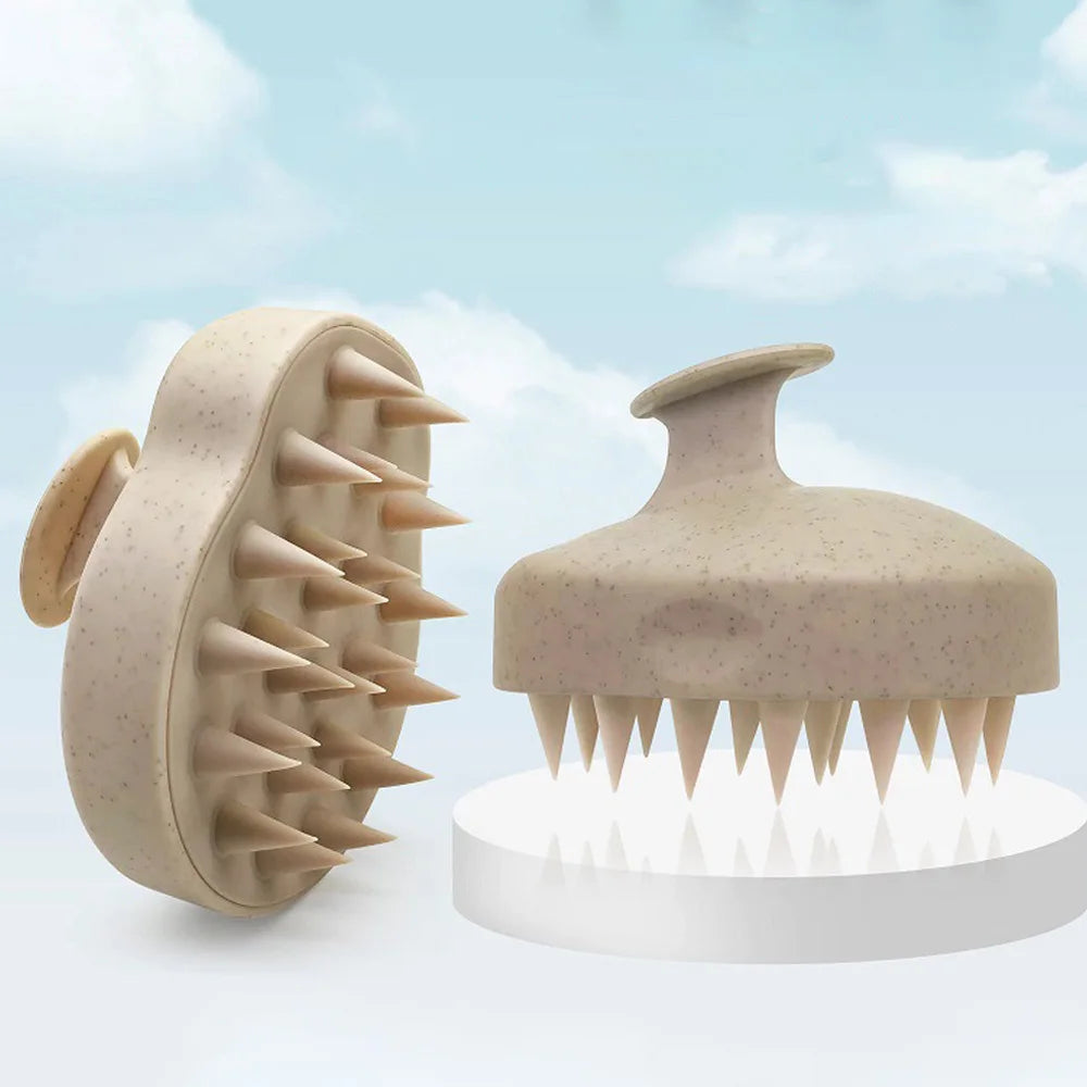 Silicone Scalp Massage Hair Wash Brush & Comb Set Scalp Massage Brush QXL
