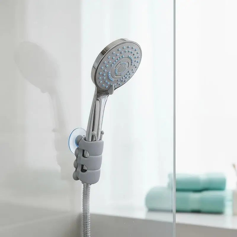 Adjustable Silicone Shower Head Holder | Suction Cup Mount Shower Head Holder QXL
