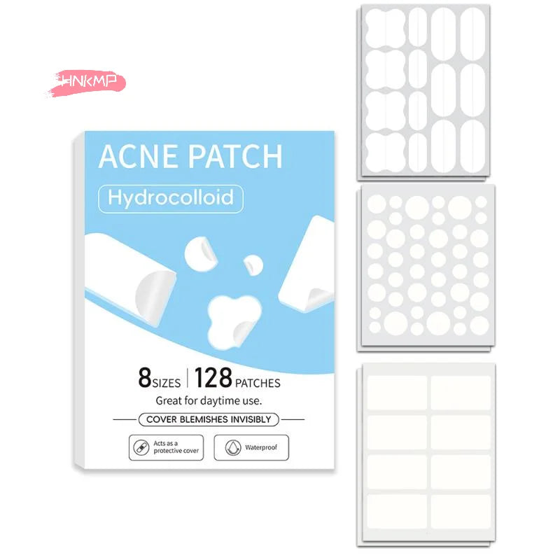 128-Pack Hydrocolloid Acne Patches | Invisible Salicylic Dots Acne Patch Set QXL