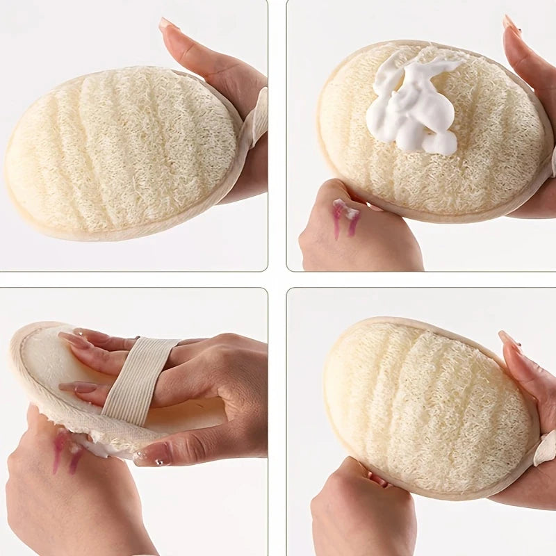 Natural Loofah Body Scrubber | Exfoliating Bath Sponge Loofah Bath Scrubber QXL