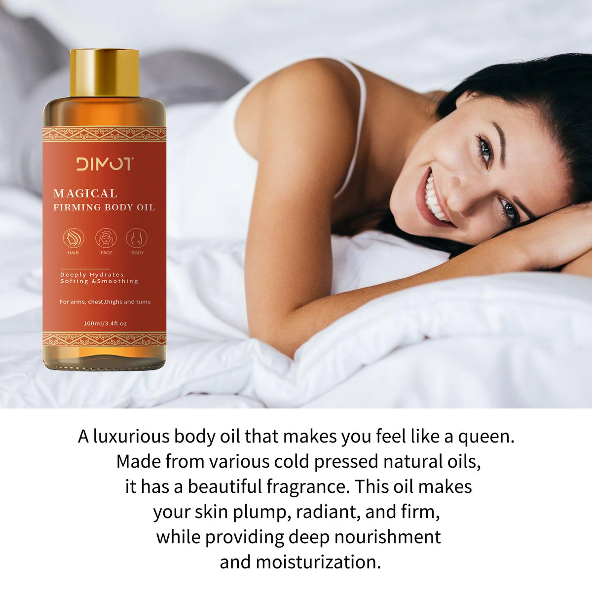 Firming Body Oil – Nourishing Skin Tightening Blend 100ml Firming Body Oil QXL