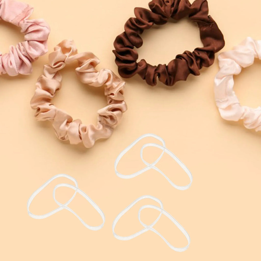 300-Pack Mini Clear Hair Elastics for Girls & Toddlers Hair Elastics QXL Default Title