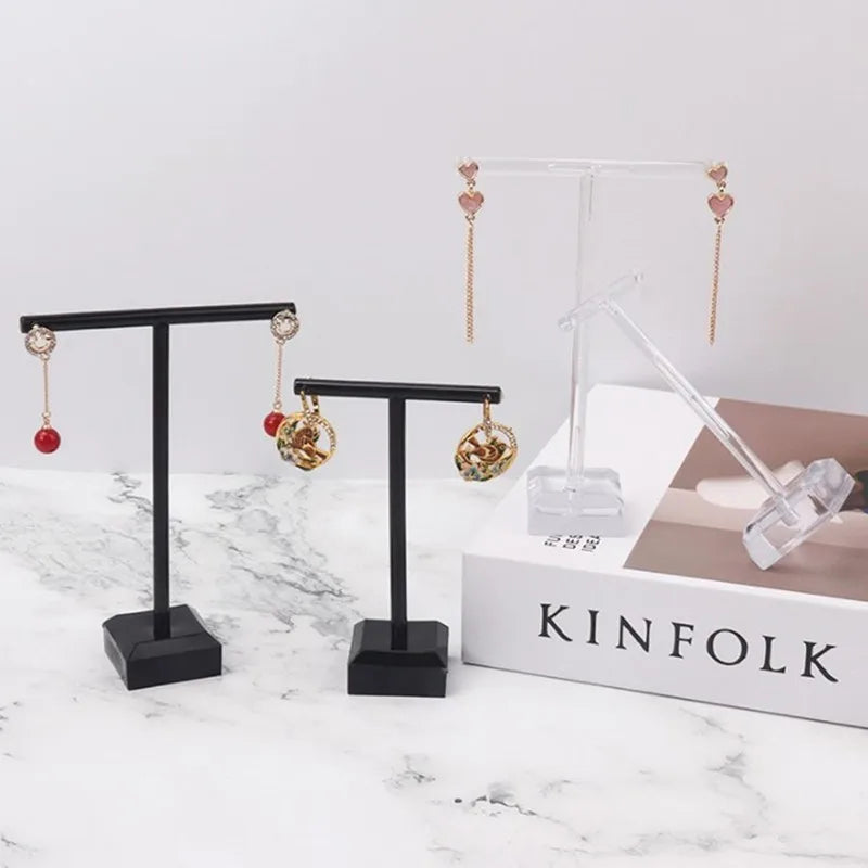 Metal T-Bar Earring Display Stand | Stud, Hoop & Dangle Holder Earring Display Stand QXL
