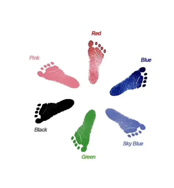 2-Pack Inkless Baby Handprint & Footprint Ink Pad Kit | Pet Paws Baby Keepsake Kit QXL