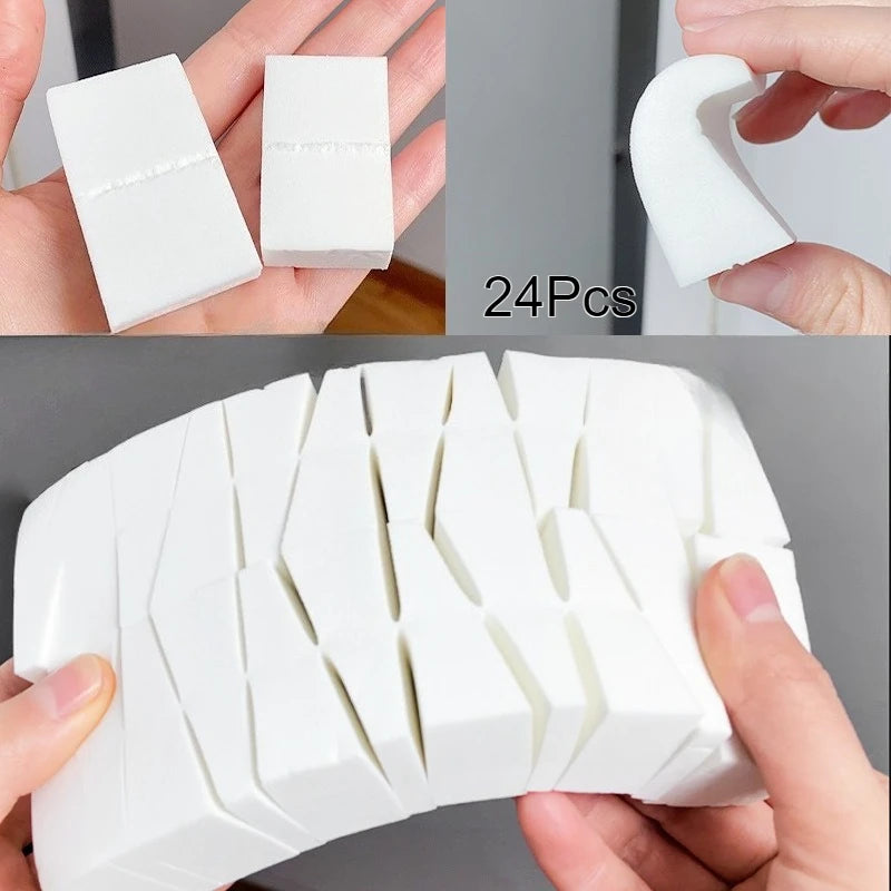 24-Pack Triangle Makeup Wedge Sponges – Foundation & Blending Makeup Wedge Sponge QXL