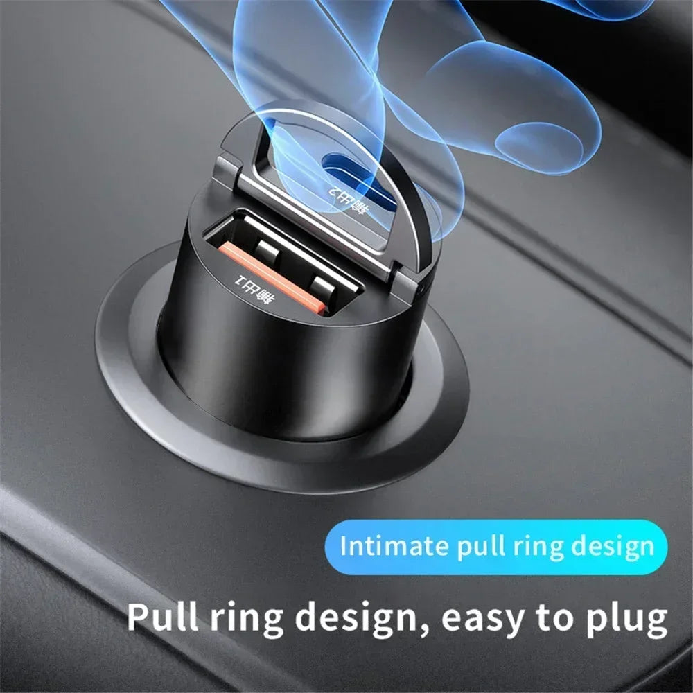 Mini 200W USB-C PD QC Car Charger | Fast Charging Adapter USB Car Charger QXL