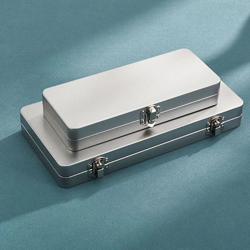 Tinplate Metal Rectangular Storage Box with Lid | S & L Metal Storage Box QXL