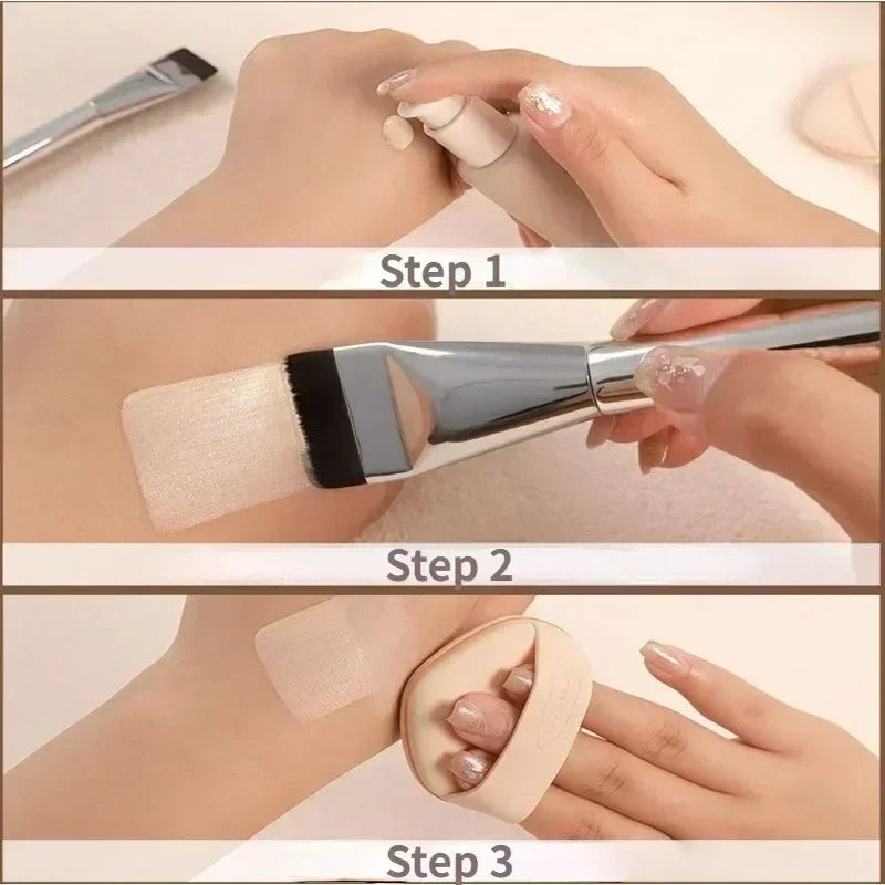 Ultra Thin Flat Foundation & Contour Brush | vvocci Foundation Makeup Brush QXL