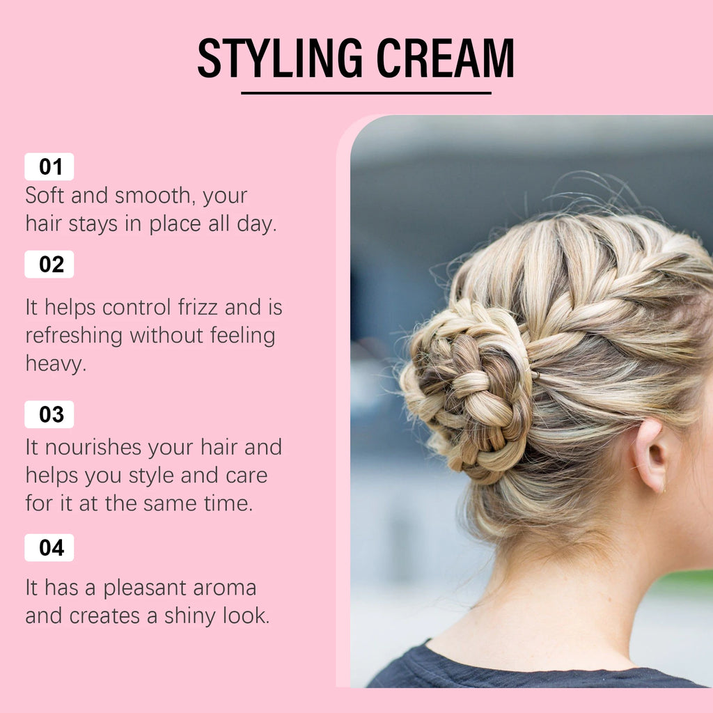 HOEGOA 3-in-1 Hair Styling Cream | Edge Control & Frizz Hair Styling Cream QXL
