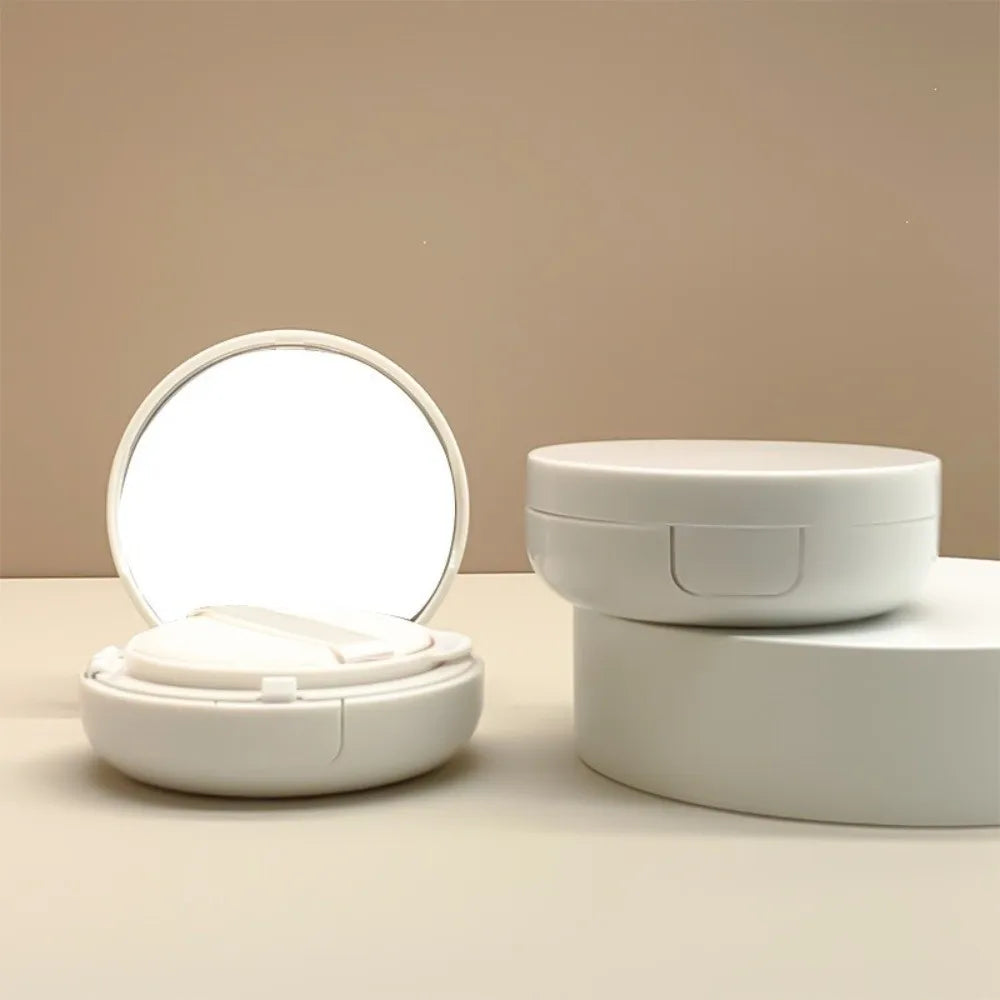 15g Refillable Air Cushion Puff Box with Mirror & Sponge Refillable Makeup Compact QXL