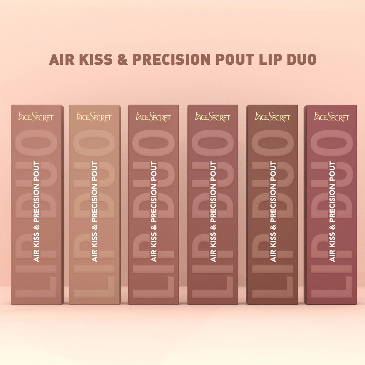 FACESECRET 6-Pc Matte Lipstick & Lip Liner Set | Waterproof Lipstick & Lip Liner Set QXL
