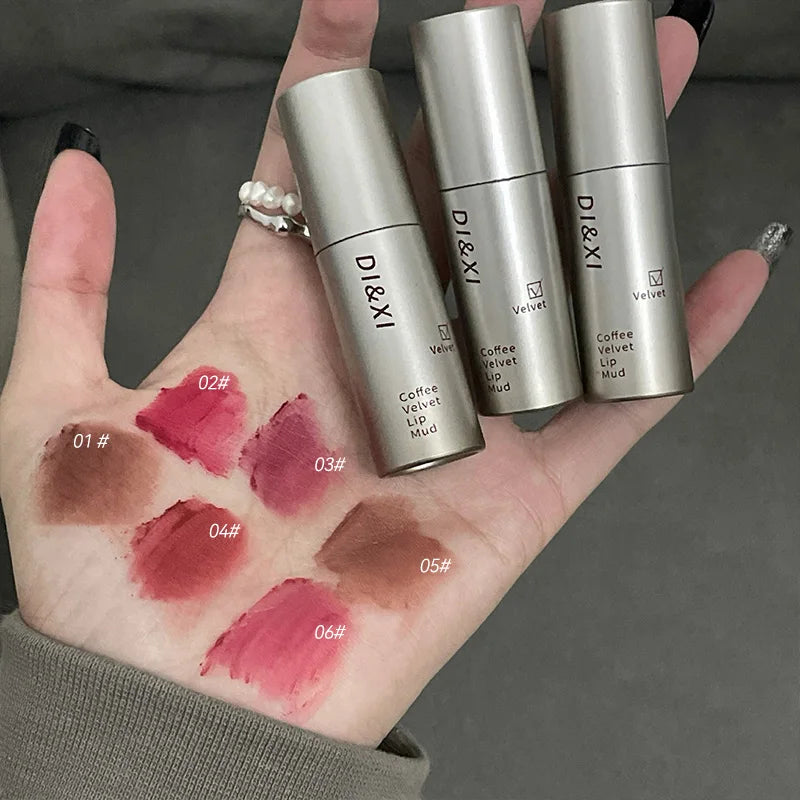 DIXI Mini Matte Lip Glaze – Velvet Latte Shade Lipstick 2g Matte Lip Glaze QXL