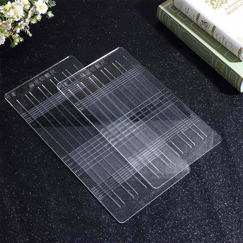 Acrylic Slingshot Band Cutting Ruler Template | DIY Latex Tool Cutting Ruler Template QXL
