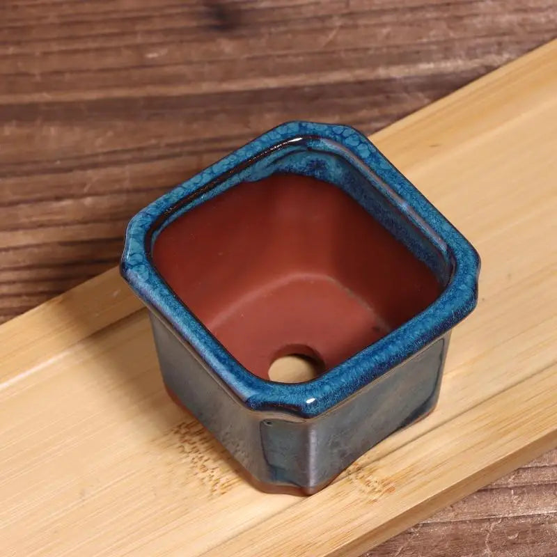 3-Pack Mini Ceramic Succulent Pots | Indoor Office Décor Ceramic Planter Pots QXL