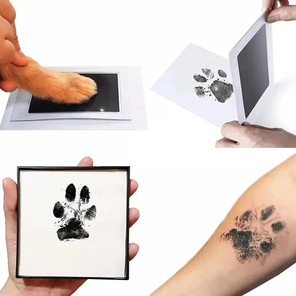 Pet Paw Print Inkless Stamp Pad | Dog & Cat Keepsake Kit Pet Keepsake Kit QXL